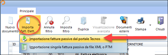 importazione fatture passive importazione fatture passive